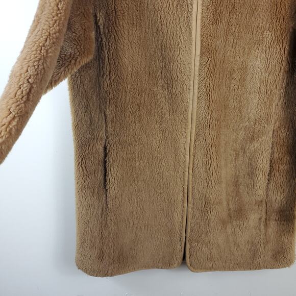 J. Crew Zip-up plush fleece coat in Camel Size S - Picture 4 of 12
